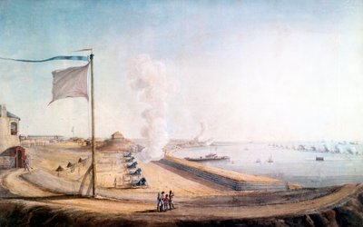View of Boulogne-sur-Mer Camp: Napoleon Observing English Fleet by Jean Rodolphe Gautier
