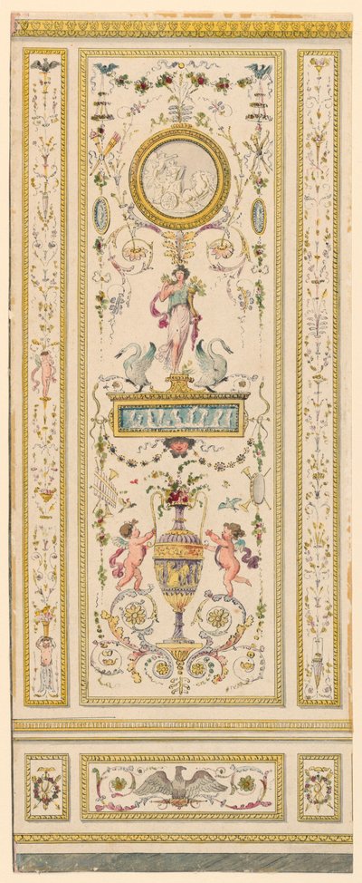 Ornamental Panel, 1775–1800 by Jean Simeon Rousseau