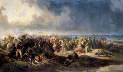 Wars of Vendee: The Battle of Quiberon General Lazare Hoche prevented an attempt to debark royalist emigres, linked to the chouans, on 21/07/1795 by Jean Soreuil