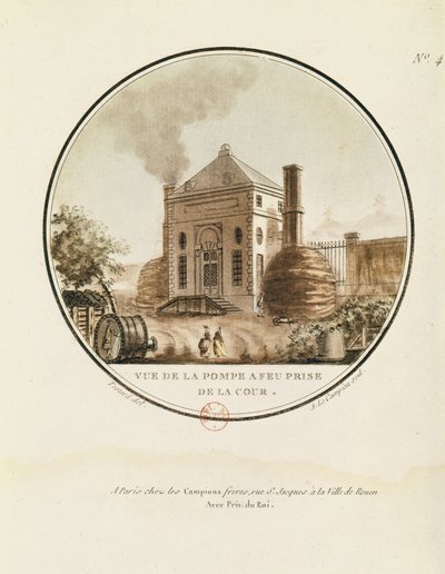 View of the Fire Pump Taken from the Courtyard by Jean Testard