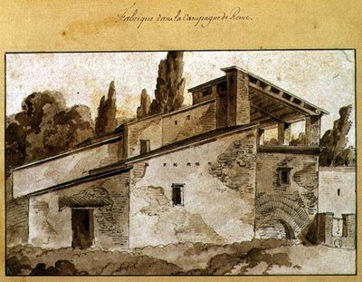 Factory in the Countryside Around Rome by Jean Thomas Thibault