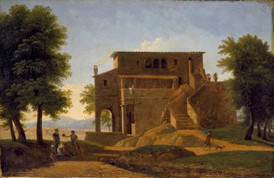 An Italian Villa by Jean Victor Bertin