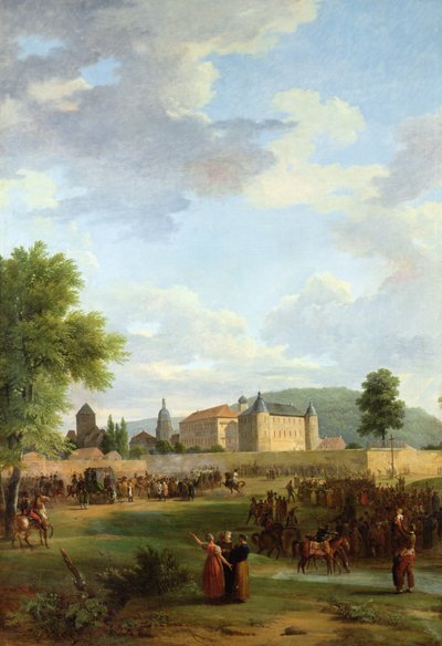 Napoleon received at Ettlingen by the Charles Frederick Grand Duke of Baden by Jean Victor Bertin