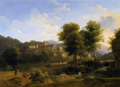 View of a Town in the Sabine Hills by Jean Victor Bertin