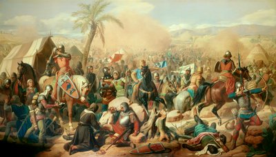 First Crusade: Battle of Ascalon 12/08/1099 by Jean Victor Schnetz