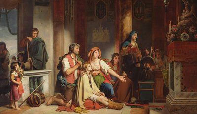 The Prayer to the Madonna by Jean Victor Schnetz