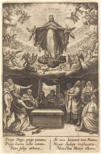 The Assumption of the Virgin by Jean Waldor after Jacques Callot