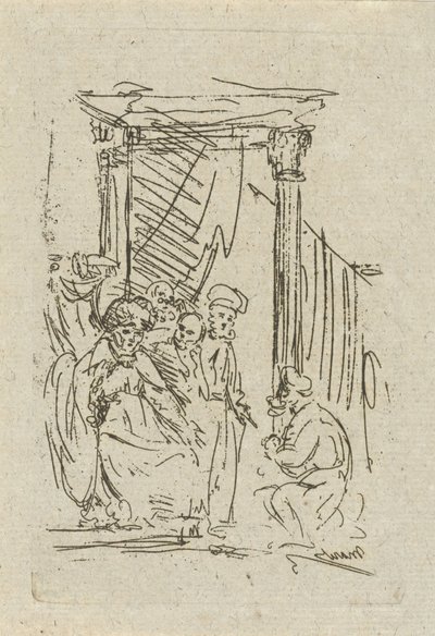 Kneeling Man Before a Prince by Jean Zacherie Mazel