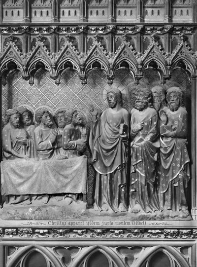 Cathedral, Interior, Choir Screen, Jesus Christ Appearing at Mount of Olives by Jean and Jean Le Boutellier Ravy