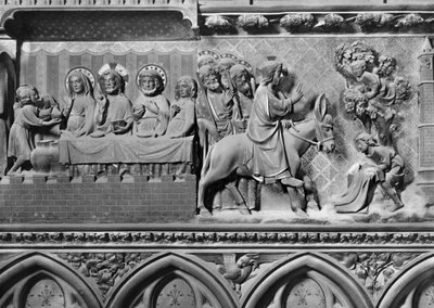 Cathedral, Interior, Choir Screen, Marriage at Cana, Entry of Christ into Jerusalem by Jean and Jean Le Boutellier Ravy