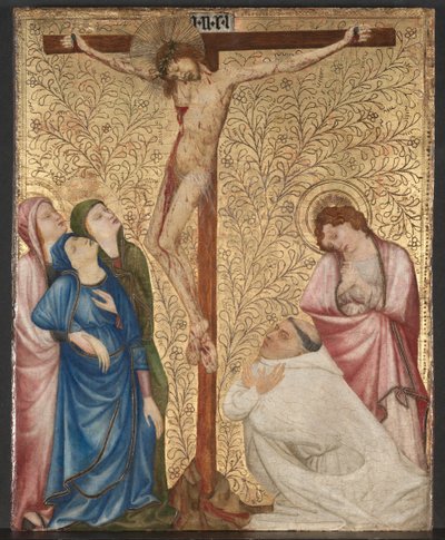 Calvary with a Carthusian Monk, c.1389-95 by Jean de Beaumetz