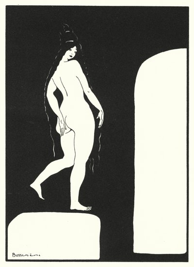 The Love Books of Ovid: Venus Herself Never Putteth off Her Veil, but, with Modest Hand, She Covereth Her Charms by Jean de Bosschere