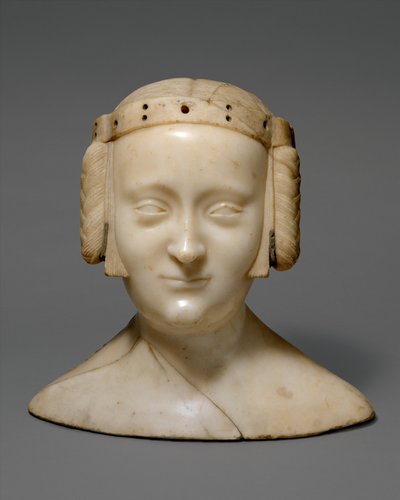 Tomb Effigy Bust of Marie de France, c.1381 by Jean de Liege