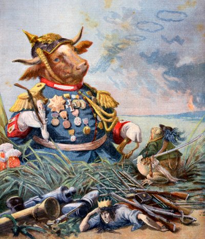 The Frog and the Ox, 1893 by Jean de la Fontaine