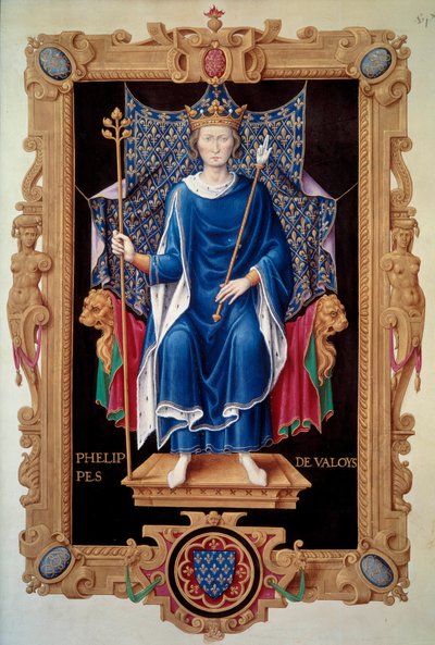 Portrait of King Philip VI of Valois by Jean du Tillet