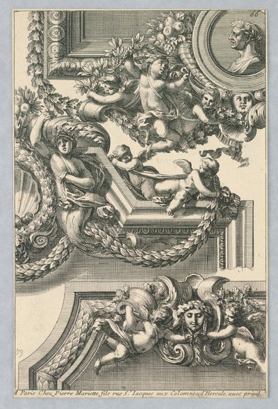Design for Painted Frames, from "Bordures de Tableau" by Jean le Pautre