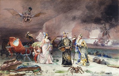 A Fairy Tale by Jean or Jehan Georges Vibert