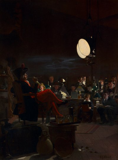 A Night Class by Jean or Jehan Georges Vibert