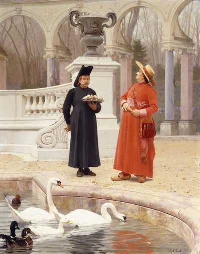 A Plate of Cakes by Jean or Jehan Georges Vibert