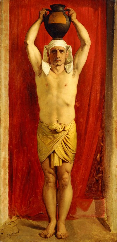 Egyptian Water Carrier by Jean or Jehan Georges Vibert