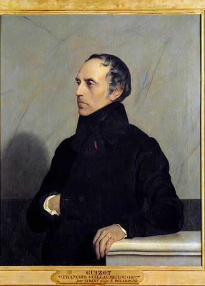Portrait of Francois Pierre Guillaume Guizot (1787-1874), Minister and Historian by Jean or Jehan Georges Vibert
