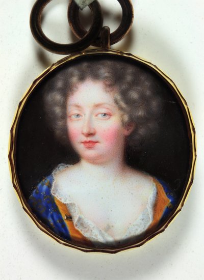 Lady in an Orange-Lined Blue Dress by Jean the Elder Petitot