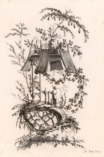 Chinese Hut by Jeanne Deny