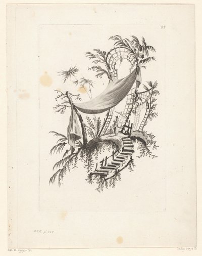 Figure with Parasol Under Tent by Jeanne Deny