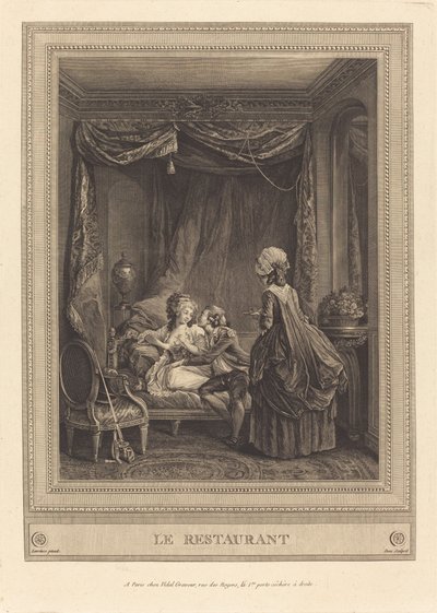The Restaurant by Jeanne Deny or Martial Deny after Niclas Lafrensen II