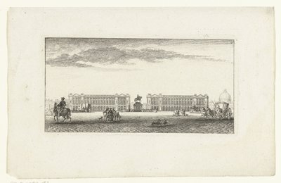 View of Place Louis XV in Paris (Vues de Paris, Views of Paris) by Jeanne Françoise Ozanne