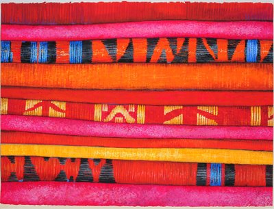 Moroccan Fabrics 2, 2013 by Jeanne Maze