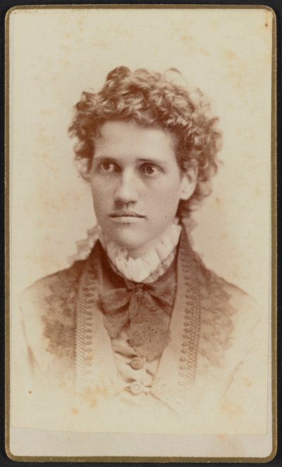 Carte-de-visite Portrait of Miss Julia J. Thomas by Jefferson Beardsley