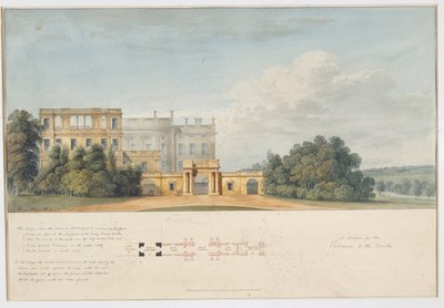 A Design for the Entrance to the Court, Chatsworth by Jeffry Wyatville