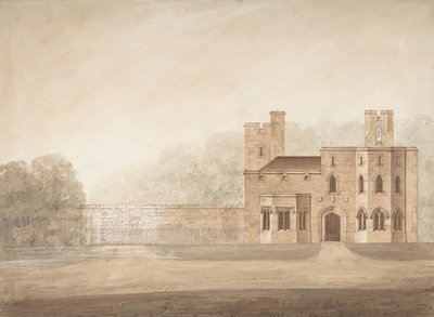 Design for Bishopsgate Lodge, at Windsor Castle, Berkshire by Jeffry Wyatville