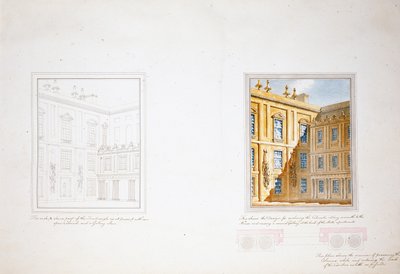 Design for the Inner Court, Chatsworth by Jeffry Wyatville