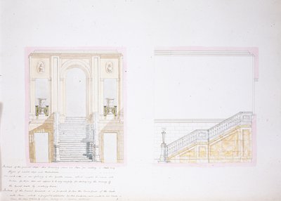 Design for the Painted Hall, Chatsworth by Jeffry Wyatville