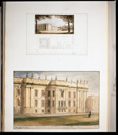 Designs for the East Elevation, Chatsworth House by Jeffry Wyatville