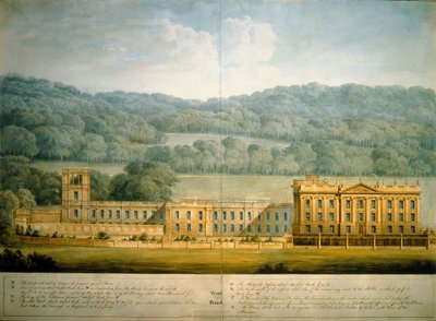 The West Front of Chatsworth House by Jeffry Wyatville