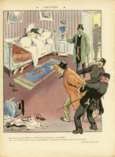 Illustration in Le Rire by Jehan Testevuide