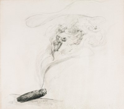 In the Smoke by Jehan Georges Vibert