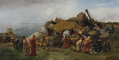 Gulliver and the Lilliputians by Jehan Georges Vibert