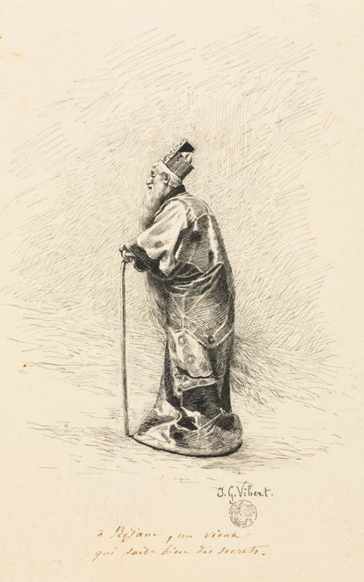 Study for the Magician in Story of a Fairy by Jehan Georges Vibert