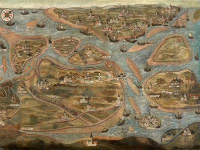 Map of the Zwin Area by Jehan de Hervy