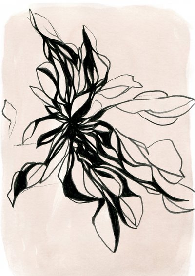 Abstract Botanical Bloom by Jenja Braun