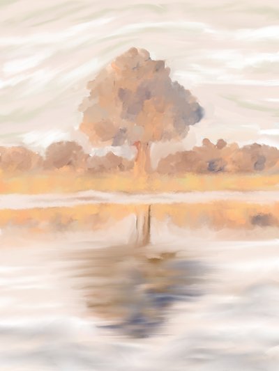 Tranquil Autumn Reflection by Jenna Alheit