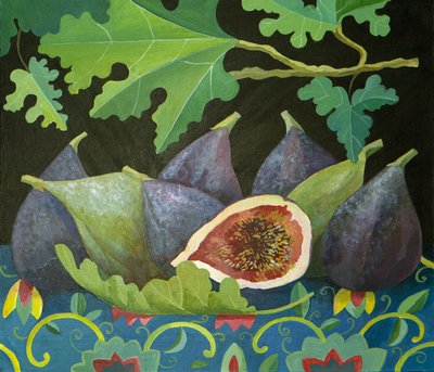 Figs on black by Jennifer Abbott