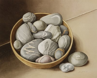 Bowl of Pebbles, 2005 by Jenny Barron