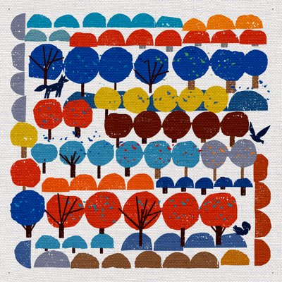 Village Trees, 2022 by Jenny Frean