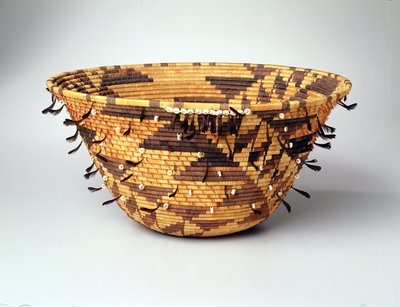 Girls Coiled Dowry or Puberty Basket, Pomo, Pinoleville, California by Jenny Hughes