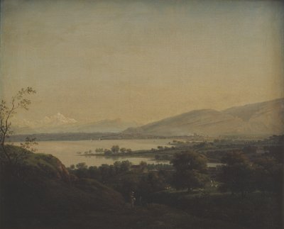 A View Across Lake Leman Towards Mont Blanc and Geneva by Jens Juel